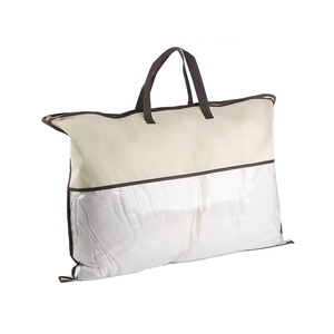 Sacs de rangement transparents en PVC imperméables avec poignée et fermeture éclair pour couettes, oreillers et literie modernes personnalisés, pour usage domestique - Product Image 1