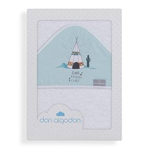 Mod. Serviette de bain Dakota 100x100, 400 GSM, coton éponge blanc/vert, imprimé dessin animé, douce pour la peau, pour enfants, usage domestique - Product Image 1