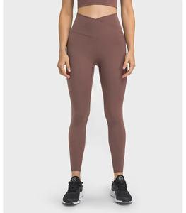 <b>Women's</b> High Quality Sports Fitness Yoga <b>Leggings</b> New Design High Waist Gym Pants with Solid <b>Pattern</b> - Product Image 4