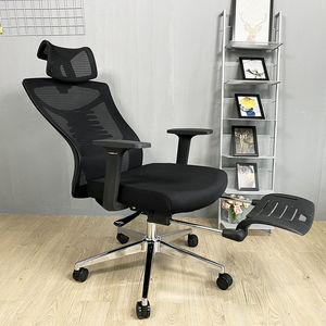 GAK823 Ergonomic Reclining Office Chair <b>Adjustable</b> Headrest <b>Footrest</b> Contemporary Design for Home Office Hospital Aluminium - Product Image 5