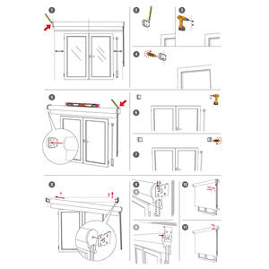 Stores enrouleurs translucides Well Home - Blanc cassé, 170 x 175 cm (largeur x longueur) / Taille du tissu 167 x 170 cm - Product Image 4