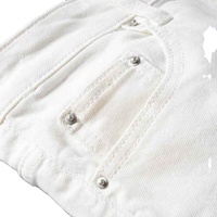 Nouveau jean en denim délavé personnalisé avec logo, style hip-hop, pour hommes, grandes tailles, haute qualité
