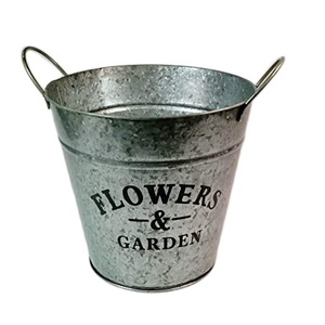 กระถางดอกไม้โลหะขนาดเล็กตกแต่งสังกะสี - Product Image 1