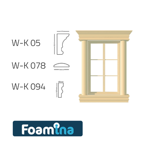 OEM Foamina Isolation décorative Mousse EPS Cadres de fenêtres Façade Durable Eps Décoratif Qualité supérieure Extérieur Design diversifié - Product Image 2