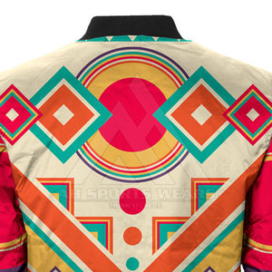 Chaqueta de bombardero de satén por sublimación para hombre de secado rápido de talla grande, ropa cómoda, chaquetas de bombardero por sublimación hechas en Pakistán - Product Image 6