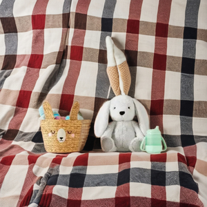 Panier de rangement rond en jacinthe d'eau tressée Sisu-Lapin - Product Image 2