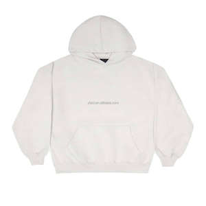 Sudaderas con capucha de poliéster personalizadas 280 GSM sudaderas de calidad premium precio de fábrica al por mayor cómodo ligero suave desgaste - Product Image 4