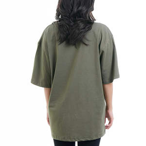 T-shirts pour femmes de la meilleure qualité, mélange de spandex/coton, respirant, col rond, manches courtes, streetwear pour l'été, design personnalisé, uni - Product Image 1