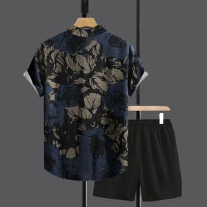 Ensemble de shorts pour hommes de bonne qualité Logo personnalisé Sports d'été Vêtements de plage Ensembles courts T-shirt avec ensembles de shorts - Product Image 2