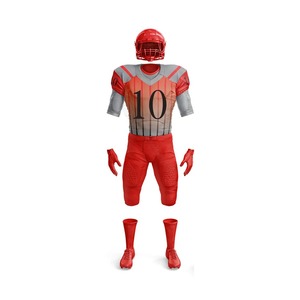 Nouveauté, uniforme de football américain de haute qualité pour adultes, respirant, léger, manches courtes, taille personnalisée, ensembles sportifs, plus - Product Image 3