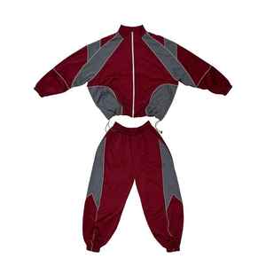 Ensemble de survêtement pour homme en polyester/nylon léger, imperméable et respirant avec logo personnalisé, coupe-vent pour l'extérieur - Product Image 2