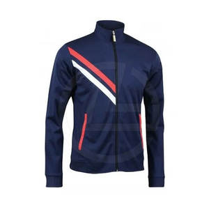 Ensemble de survêtement d'hiver respirant pour homme en polyester avec veste zippée et pantalon de jogging fuselé léger 100 % polyester - Product Image 4