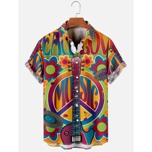 เสื้อลำลองคุณภาพสูงสำหรับผู้ชายเสื้อพิมพ์ลายซับลิเมชันดีไซน์ทันสมัย - Product Image 1