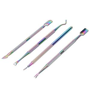 Juego de removedor de esmalte de gel y empujador de cutículas de primera calidad con color arcoíris - Product Image 1