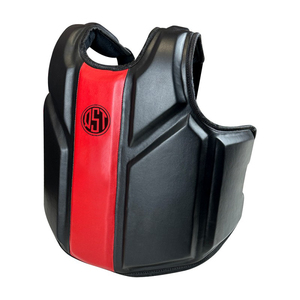 Protège-poitrine en cuir véritable pour MMA et boxe, avec protection dorsale rembourrée, durable, écologique, pour compétition et entraînement, protection corporelle, OEM personnalisé - Product Image 3