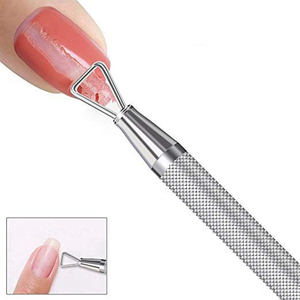Herramienta de manicura de pedicura de doble punta de alta calidad, empujador de uñas de cutícula de acero inoxidable con diseño de arcoíris - Product Image 6