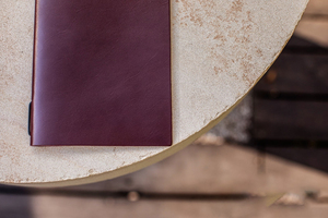 Custom <b>A5</b> Half Letter Leather Cover Menu Holder <b>Folder</b> for Hotel & Restaurant ALM-0030 - Product Image 5