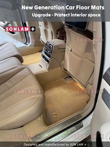 Alfombrillas de Coche de Cuero Nappa de Alta Calidad Sin Costuras, Accesorios de Lujo para Coches, Alfombrillas Personalizadas para Mercedes Benz Clase S, Juego Completo - Product Image 2