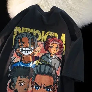 Premium Women's Slim Fit 100% Cotton T-Shirt 3D Print O-Neck Short Sleeve 300 GSM Thick Boxy Fit Oversized Tee - Product Image 1