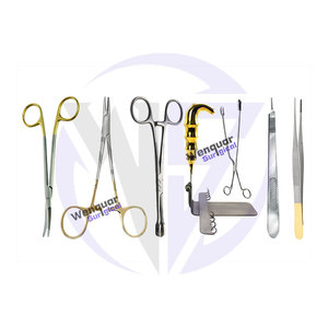 Juego de Cirugía Pediátrica de 7 Piezas, Instrumentos de Laparotomía Infantil de Acero Inoxidable, Certificación CE, Uso Médico Hospitalario, Acabado Dorado Parcial - Product Image 5