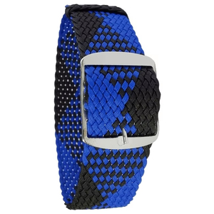 Bracelet de montre intelligent unisexe P05-P17 noir et bleu en Perlon, boucle en acier inoxydable, souple et réglable, pièce de rechange pour montre - Product Image 1