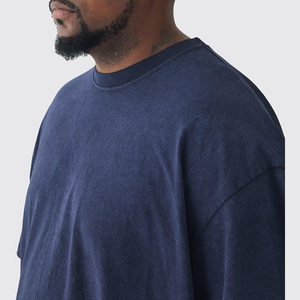 T-shirt unisexe coupe ample délavé à l'acide T-shirt en coton surdimensionné avec épaules tombantes et nouveau porté dans l'ambiance Streetwear - Product Image 2