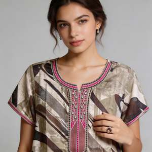 Camisón Largo Informal para Mujer Alpine, con Bolsillo Lateral, Tejido Suave y Transpirable, Cómodo para Uso Diario - Product Image 1
