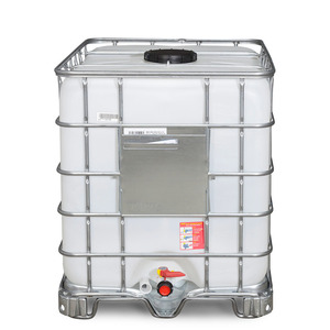Contenitore IBC, slitte in acciaio, 1000 litri, apertura NW225, uscita NW50 - Product Image 2