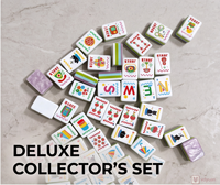 Tuiles de Mahjong de Luxe en Acrylique à Vendre : Motifs Arc-en-ciel, Bords Blancs, Chat Noir et Designs Rétro – Idéales pour Fêtes et Cadeaux