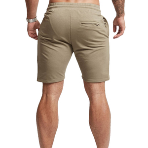 Pantalones Cortos Bermuda de Algodón Tejido de Color Sólido para Hombre, Cintura Media, con Cordón, Casuales, con Bolsillos, Transpirables - Product Image 3