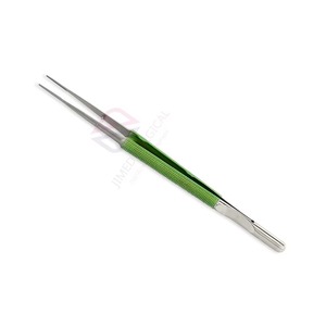 Micro Pinzas Quirúrgicas de 150 mm, Acero Inoxidable de Alta Calidad, Mango Recubierto de Verde, Fuente de Energía Manual, Herramienta de Precisión JIMED SURGICAL - Product Image 1