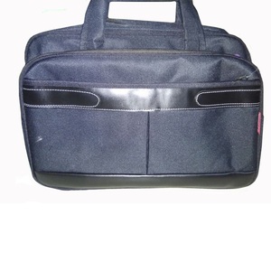 Wholesale Custom Print Logo Conference Nylon Laptop <b>Bag</b> Zipper High Quality Durable Eco-friendly Cross-body Shoulder <b>Black</b> - Product Image 1