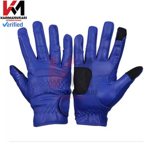 Guantes de equitación de cuero de oveja Premium nueva llegada guantes ecuestres de alta calidad montar a caballo ajuste personalizado al por mayor - Product Image 5