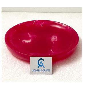 Venta caliente de lujo creativo remolino patrón resina plato ensalada vanidad reutilizable servir ensalada plato para el hogar utensilios de cocina platos - Product Image 4