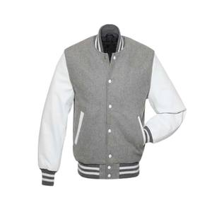 Chaqueta universitaria de lona con cuello levantado para hombre de alta calidad, precio barato al por mayor para chaquetas universitarias de invierno - Product Image 1