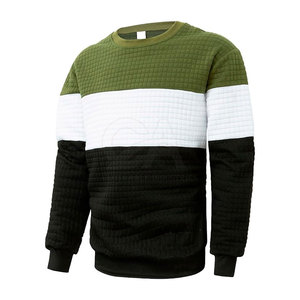 สเวตเชิ้ตสำหรับผู้ชายเสื้อสเวตเชิ้ตแบบบล็อกสีขนาดใหญ่ดีไซน์ไม่ซ้ำใคร - Product Image 4