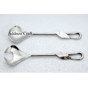 Newly Designed Silver <b>Salad</b> Server Set Mirror Polished Stainless Steel <b>Salad</b> <b>Tools</b> Manual Hand Opeorated Spoon Fork <b>Salad</b> Set - Product Image 1