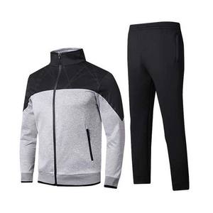 Conjuntos de chándal de hombre de bloque de dos colores de alta calidad, precio barato, ropa deportiva de entrenamiento y jogging, conjuntos de chándales de algodón con cremallera para hombre - Product Image 5