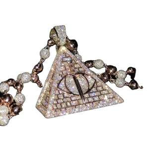 Collier pendentif ancre unisexe avec chaîne ajustable au design nautique - Product Image 2