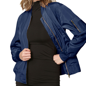 Produit unique Blouson aviateur coupe-vent chaud pour l'hiver respirant manches longues coupe décontractée Blouson aviateur pour femme - Product Image 3