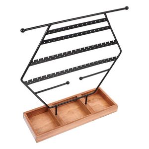 Organizador de joyas de oro rosa para collares, pendientes, pulseras con elegante soporte de exhibición para anillos y accesorios con estilo - Product Image 3