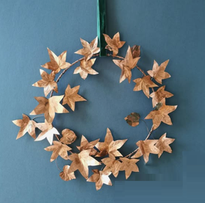 Artificial Christmas Black Colored Garland Metal <b>Flower</b> Wreath Wall <b>Window</b> Garden Areas Patio Outdoor Indoor Usage - Product Image 4