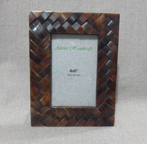 Rustic Horn & Bone Inlay <b>Wooden</b> <b>Photo</b> <b>Frame</b> Modern Home Decor Accent handmade from India for wholesale - Product Image 2