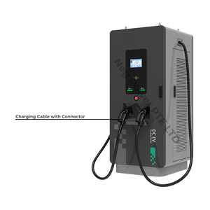 Para UL 60kW-240kW Nueva condición Pistola dual Carga rápida DC EV Cargador RFID APP Control Estaciones de carga montadas en el piso - Product Image 1