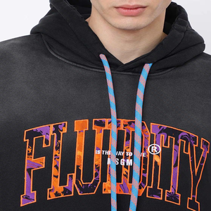 100% Cotton Classic Hoodies for <b>Men</b> Solid Quick Dry Breathable Winter Lined <b>Sweatshirts</b> Hooded <b>Men's</b> Typographic Print Winter - Product Image 2