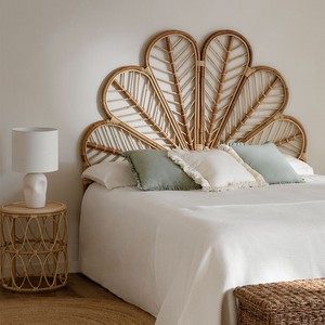 Tête de lit en rotin en forme de paon Cadre de lit en rotin de haute qualité Têtes de lit tendance pour la décoration de la chambre - Product Image 6
