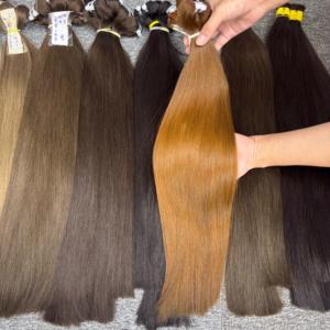 ผมต่อทำจากเส้นผมมนุษย์แท้เวียดนามสีน้ำตาลตรงธรรมชาติสุดหรู100 100% - Product Image 3