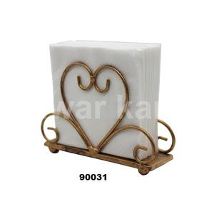 ที่ใส่กระดาษเช็ดปากทรงหัวใจทำจากทองสัมฤทธิ์ - Product Image 1