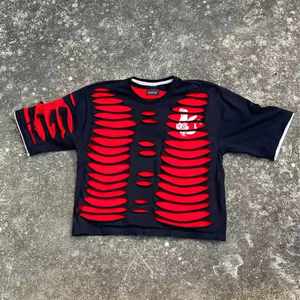 T-shirt pour homme Vente en gros Imprimé personnalisé High Street T-shirt surdimensionné 100% coton à l'eau de lavage pour homme - Product Image 3