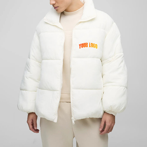 Hot Selling Custom Printed Logo Winter Bubble Jacket <b>for</b> Men Streetwear Lightweight Cotton <b>Padded</b> <b>Hip</b> Hop Puffer Jacket - Product Image 4
